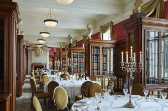 London Marriott Hotel County Hall Main Private Dining Image The Library Dinner 1