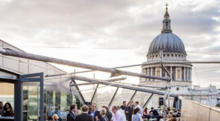 Madison London Evening Terrace Reception Image With St. Pauls Cathedral In Background