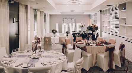 Malmaison Glasgow Private Dining Room Wedding Image