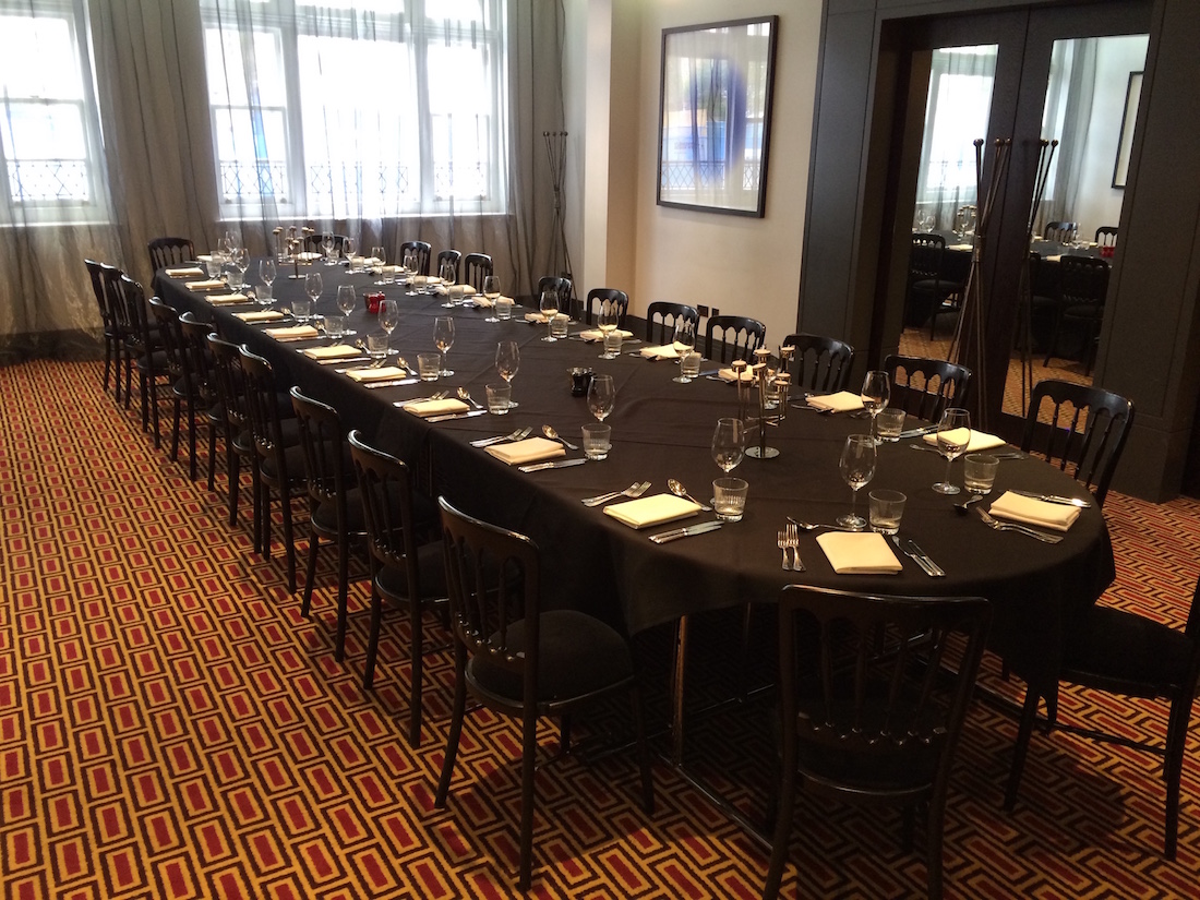 Luxury Private Dining Rooms at Malmaison London