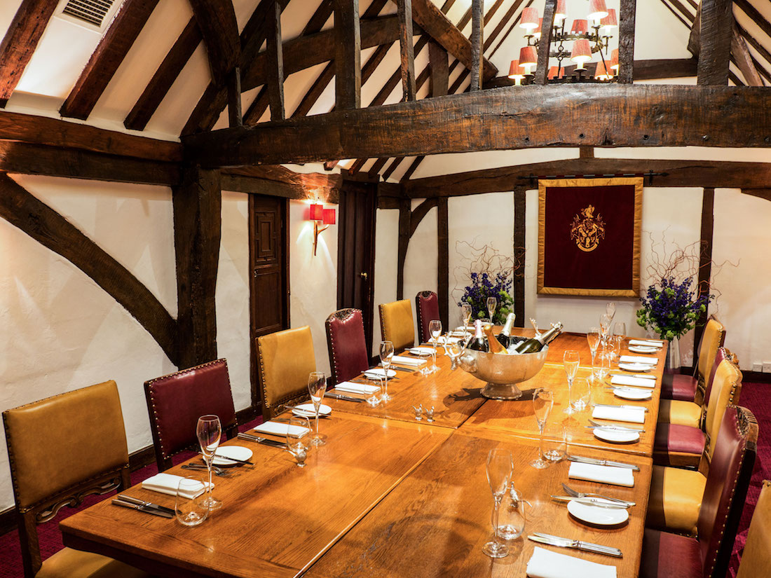 Luxury Private Dining Rooms at Hinds Head