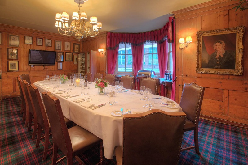 Interior of the boardroom at the guinea grill