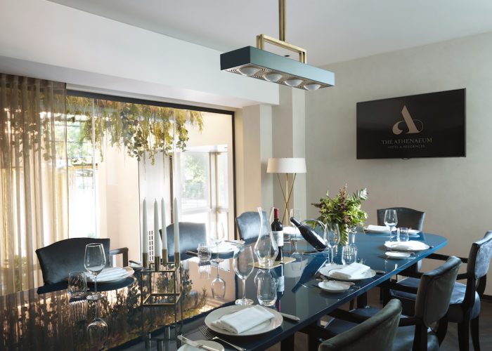 Luxury Private Dining Rooms At The Athenaeum Hotel The Athenaeum Hotel Residences Private Dining Room Image Light Coming Through Window