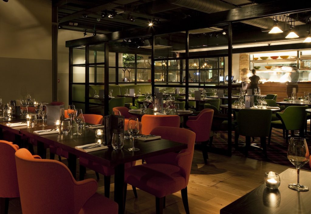 The Orange Room is ideal for private dining in Shoreditch