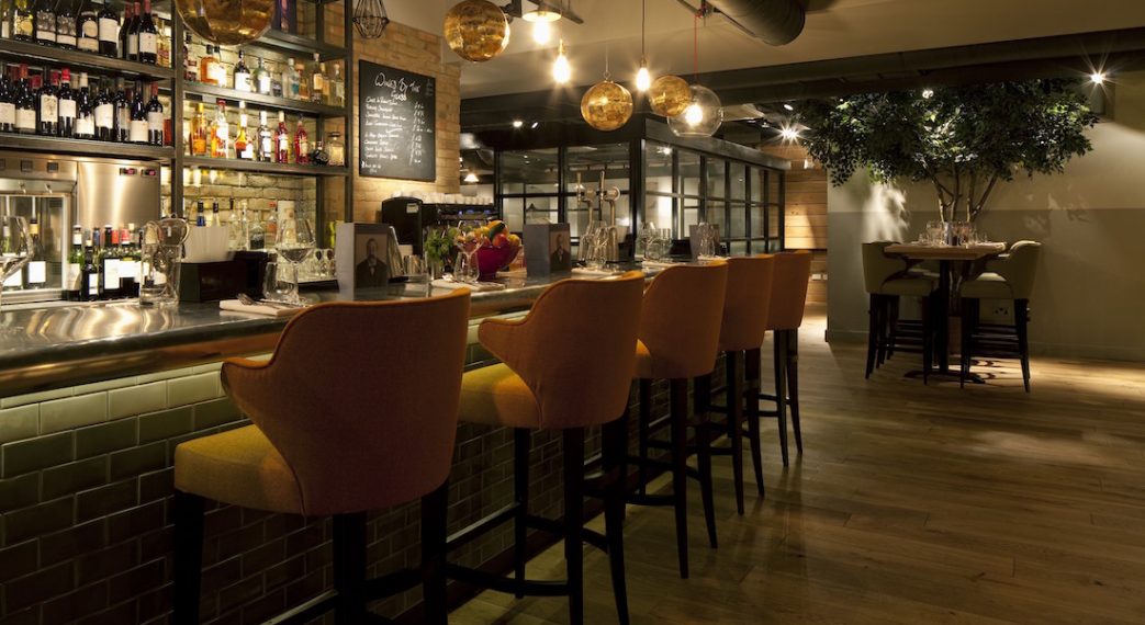 Restaurant Bar at The Jones Family Project private dining room in Shoreditch