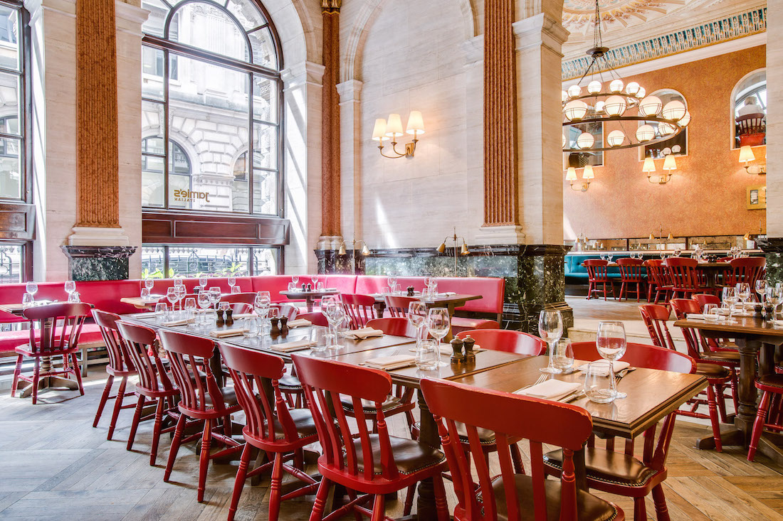 Private Dining Rooms at Jamie's Italian Threadneedle Street - Private Dining Rooms