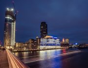 Sea Containers Events External Night Time View With Oxo Tower To Right