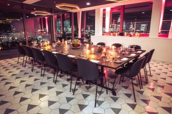 Sea Containers Events Private Dining Room Nightime Image