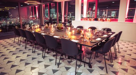 Sea Containers Events Private Dining Room Nightime Image 445x245