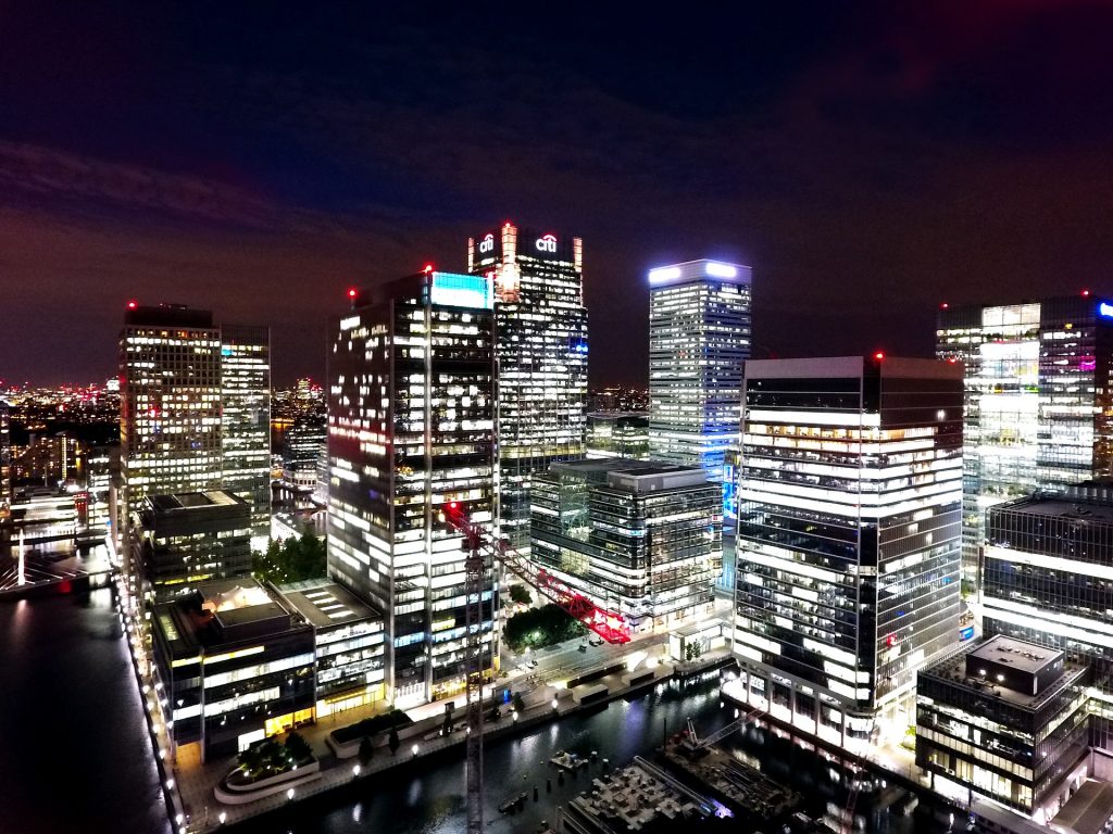 Private Dining At London Docklands By Night