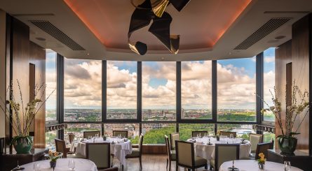Galvin At Windows Private Dining Room Image With Daylight London Skyline 445x245