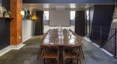 Da Henrietta Restaurant Private Dining Room Boardroom Table For 15 Guests