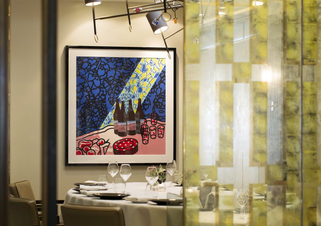 Murano By Angela Hartnett Private Dining Room Image Artwork On Wall