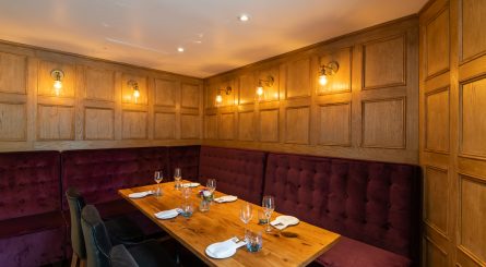 28° 50° Wine Workshop Kitchen Chelsea Private Dining Event Space Image Banquette Seating