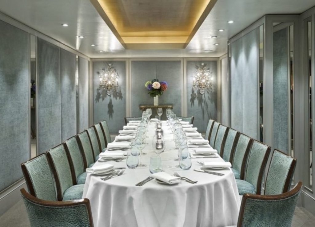 Private Dining Room At The Capital Hotel Knightsbridge