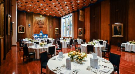 Carpenters Hall Private Dining Hall Round Tables