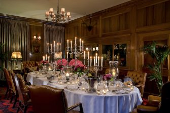 Private Dining In The Library At The Chesterfield Mayfair 335x223
