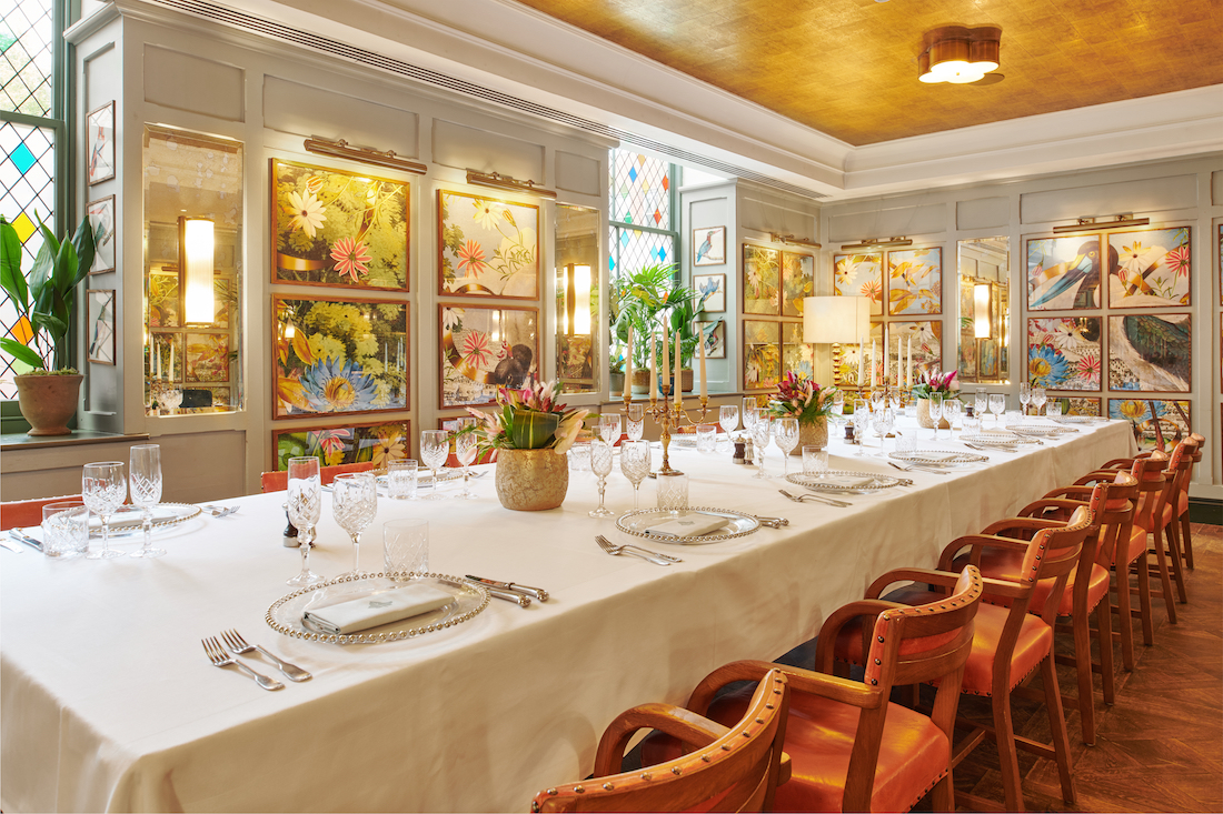 Private dining room at The Ivy Winchester Hants SO23