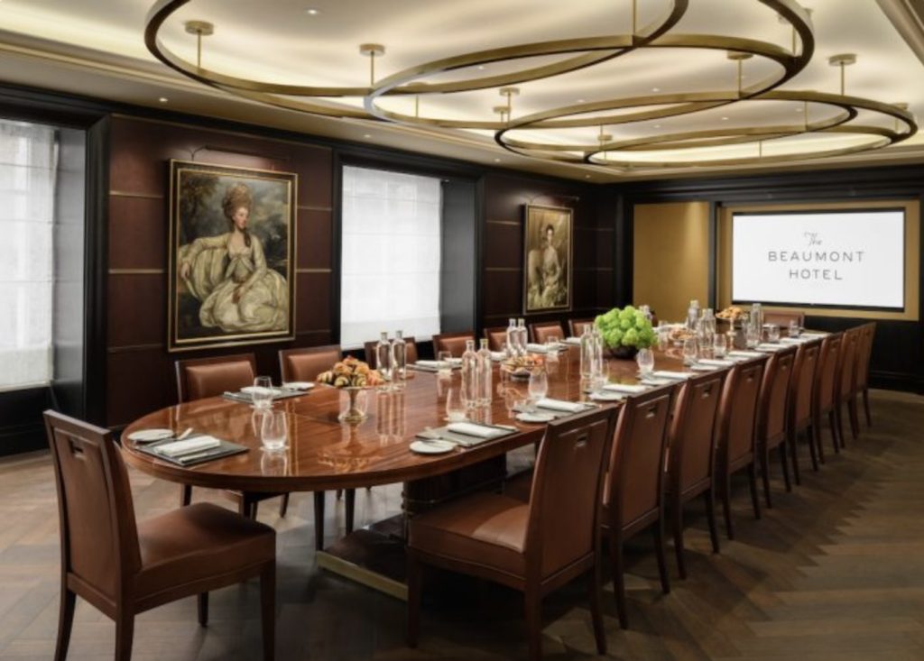 Private Dining At The Beaumont Hotel Mayfair