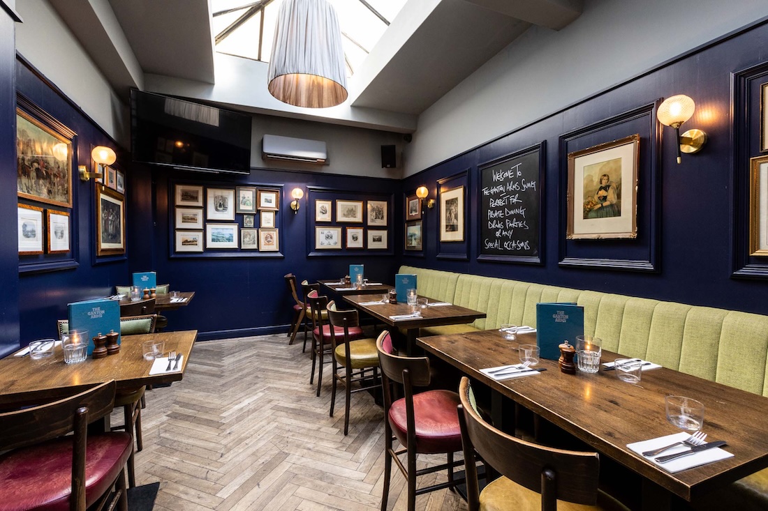 Private dining room at The Ganton Arms – Soho