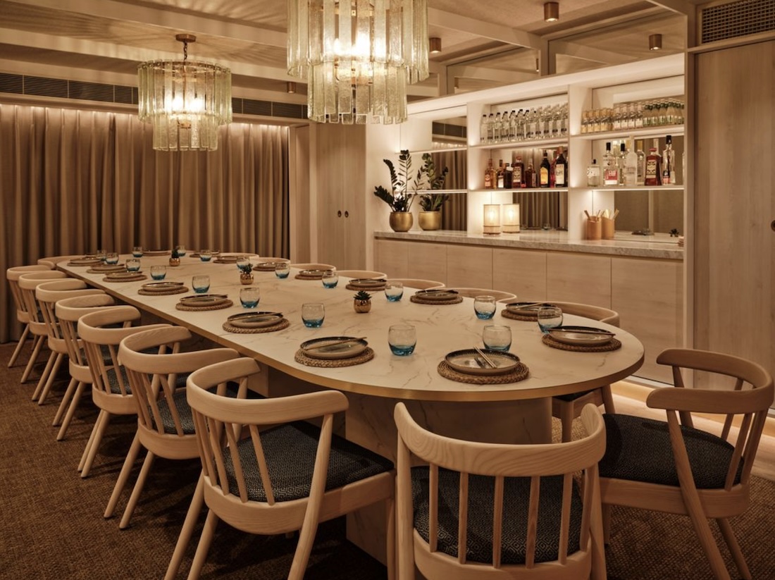 Private dining room at HUŎ Belsize Village